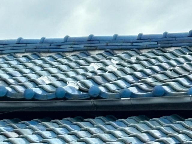 遠賀郡で調査した瓦屋根