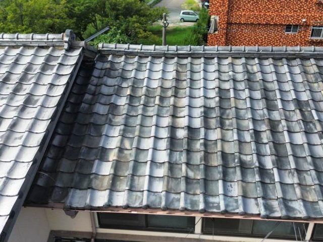 小郡市の劣化した瓦屋根