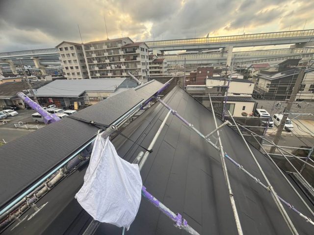 筑紫野市でスーパーガルテクトでカバー工法実施