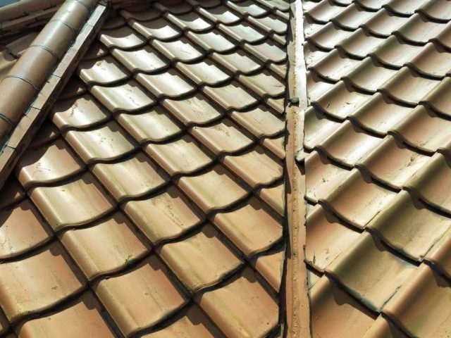 筑紫野市の劣化した谷板金