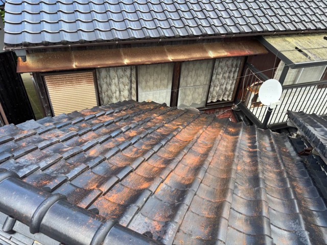 小郡市の屋根葺き直し工事、完了