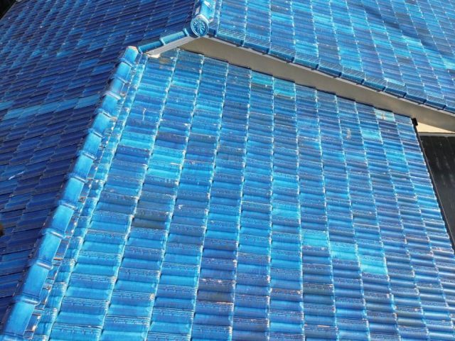 太宰府市で雨漏り調査した瓦屋根