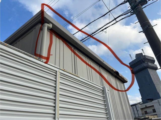 小郡市で補修が必要な倉庫の劣化箇所