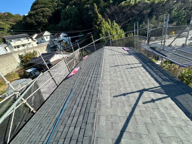 小郡市にてアスファルトシングルでカバーした屋根