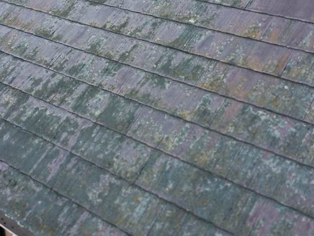 筑紫野市で見つかったスレート屋根の塗膜劣化