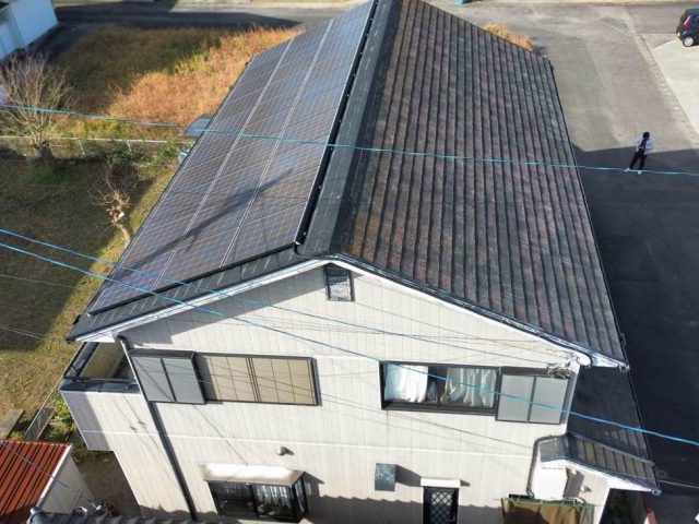 小郡市でスレート屋根を調査
