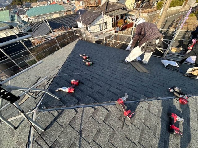 太宰府市でオークリッジスーパーを使用したカバー工事