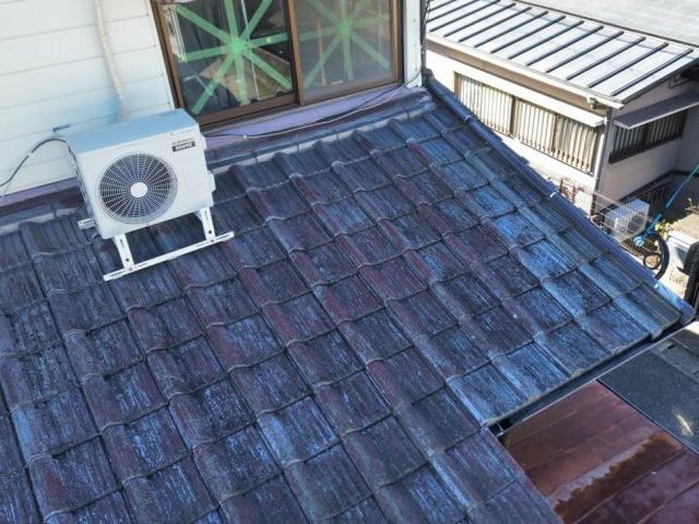 小郡市の老朽化した屋根瓦