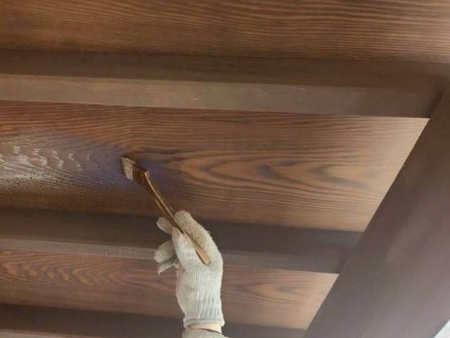 筑紫野市の軒天上塗り