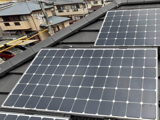 太宰府市で太陽光パネル周辺を調査