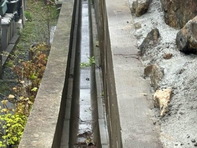 筑紫野市の別荘の外構周り調査