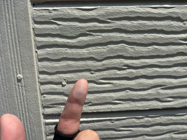 太宰府市の外壁のチョーキング