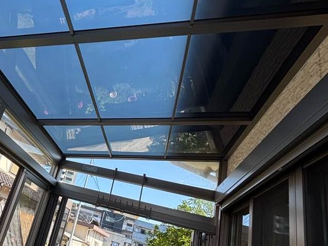 太宰府市でサンルーム屋根張り替え