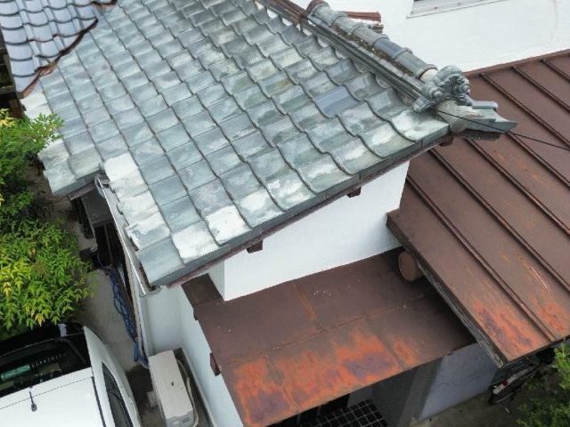小郡市で調査した瓦屋根