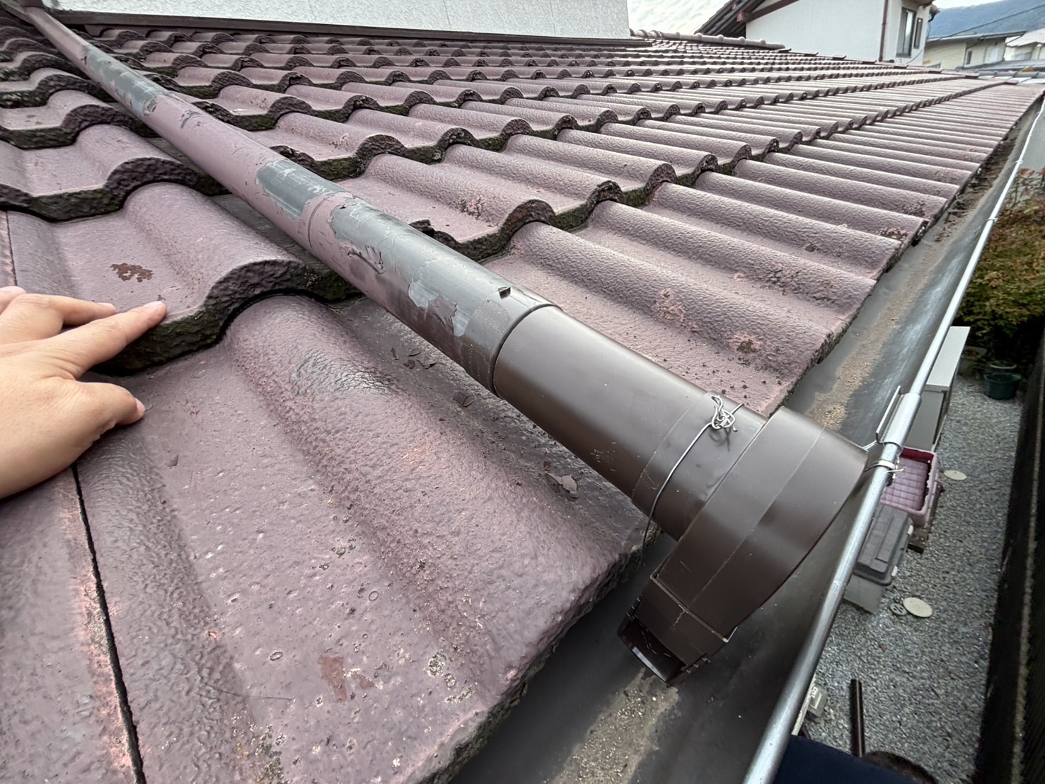 水下エルボの交換