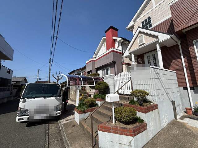 筑紫野市で新しいポリカに交換されたカーポート