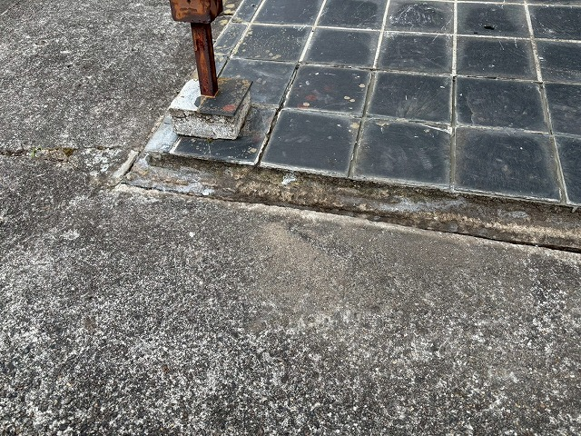 仙台市太白区 玄関タイルの清掃