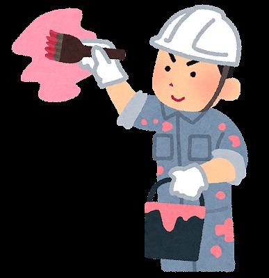 塗装　ペンキ　イラスト