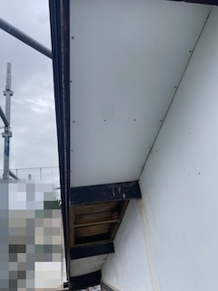 軒天　劣化　修理　ガルバリウム　カバー　浜松市