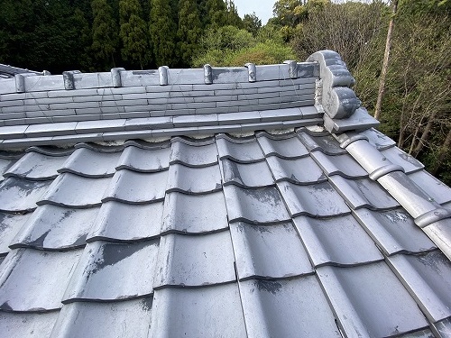 屋根　漆喰　棟　浜松市