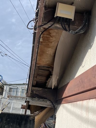 軒天剥がれ　浜松