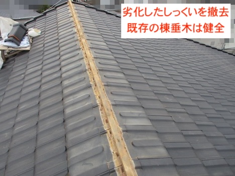 棟垂木　健全　劣化なし