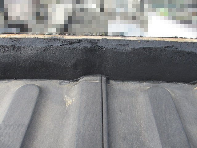 浜松市　平板瓦　屋根　漆喰　詰め直し　修理　剥がれ