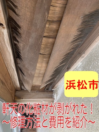 軒天 修理 雨漏り 浜松市