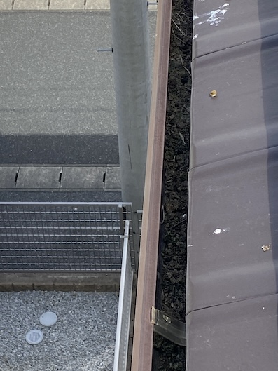 ハト　糞害　雨樋　堆積
