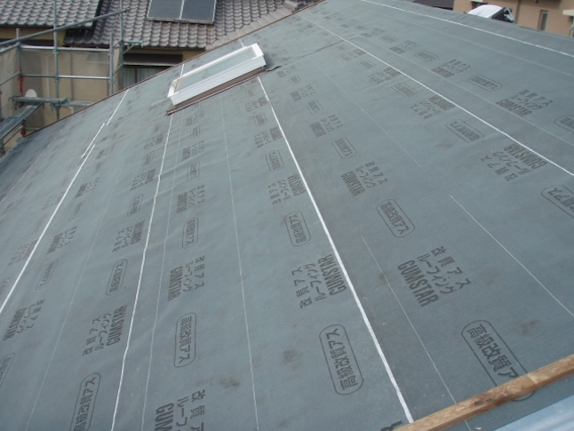 改質アスファルト　ルーフィング　敷き　屋根用　防水紙