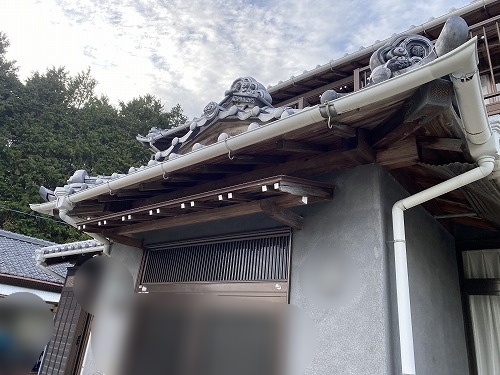雨樋　浜松市　瓦屋根　水受け　軒樋
