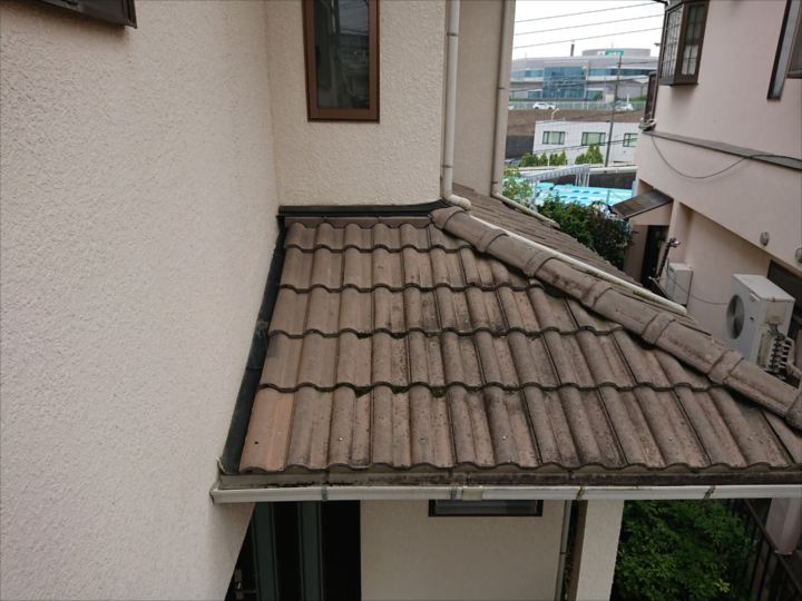 下屋根の様子