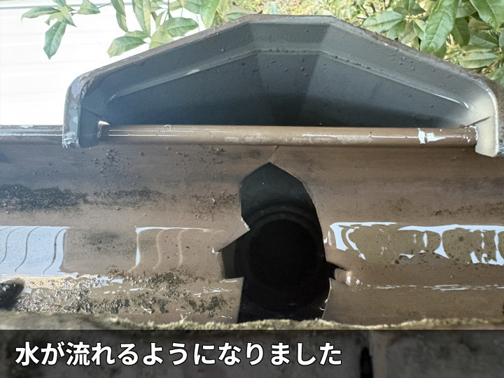 清掃後の排水口