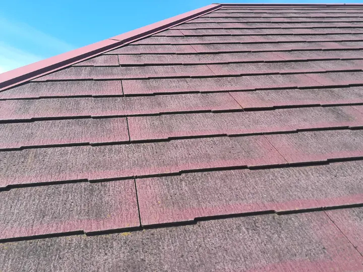 色褪せが広がる屋根