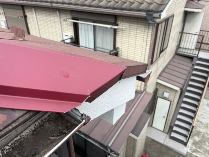 隅棟先端の仕上がり