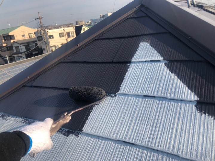 サーモアイSiで中塗り作業