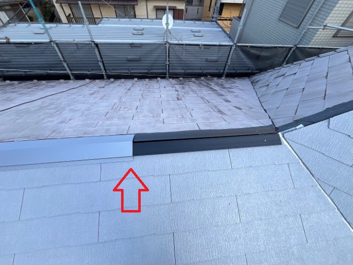 棟板金の施工完了