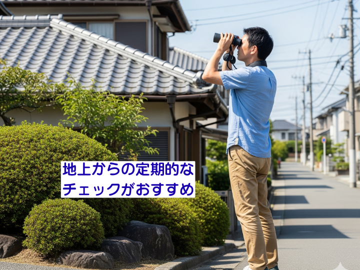 地上からの定期的なチェックが大切です