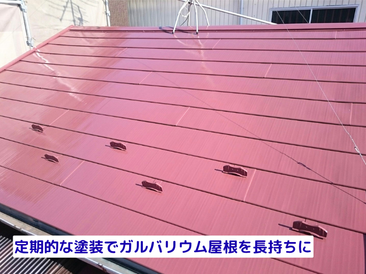 定期的な塗装でガルバリウム屋根を長持ちに