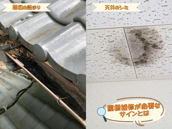 屋根補修が必要なサインとは