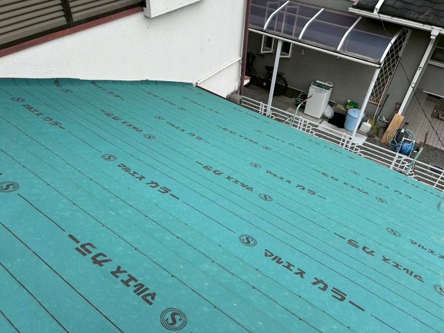 ルーフィング貼り