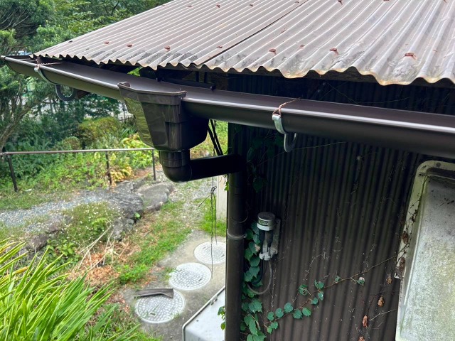 雨樋破損新設　完了