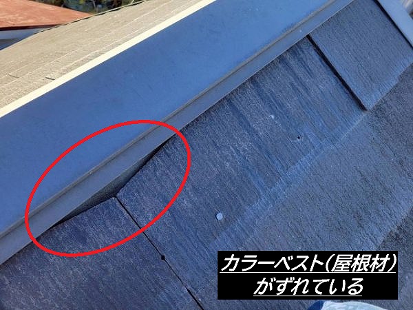 カラーベスト　ズレ