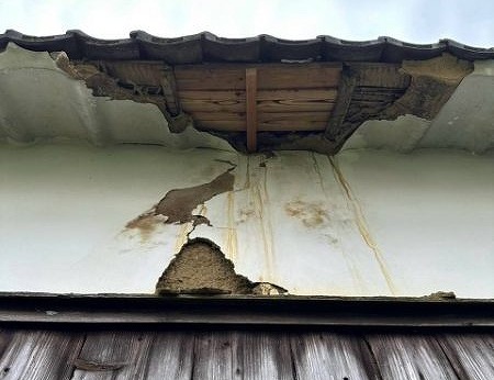軒天　雨漏り　腐食