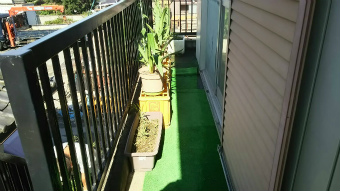 前橋市元総社町ベランダ防水工事前2