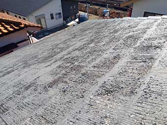 前橋市昭和町屋根材の劣化状態