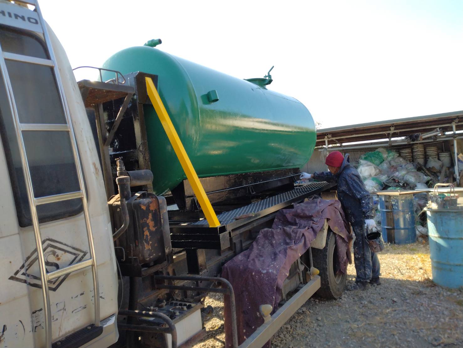 タンク車の塗装