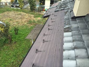 高崎市金古町S様邸北側下屋根