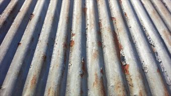 渋川市赤城町建物金属屋根さび