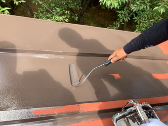 北軽井沢別荘 屋根塗装 PSマイルドSコート